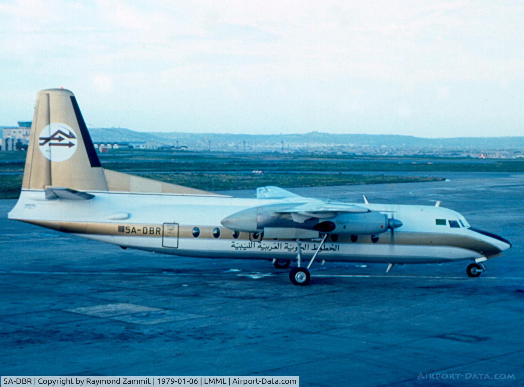 5A-DBR, 1975 Fokker F.27-400 Friendship C/N 10517, Fokker F27 Friendship 5A-DBR Libyan Arab Airlines