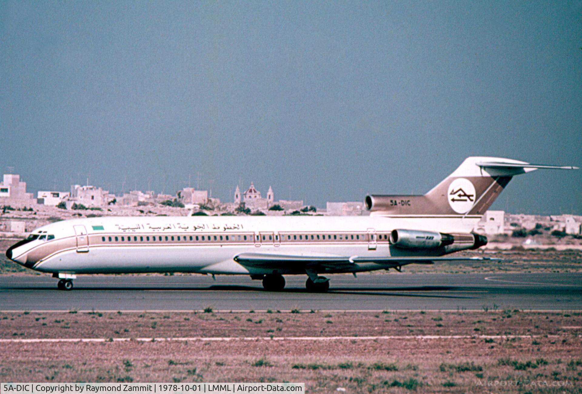 5A-DIC, 1975 Boeing 727-2L5 C/N 21052, B727 5A-DIC Libyan Arab Airlines