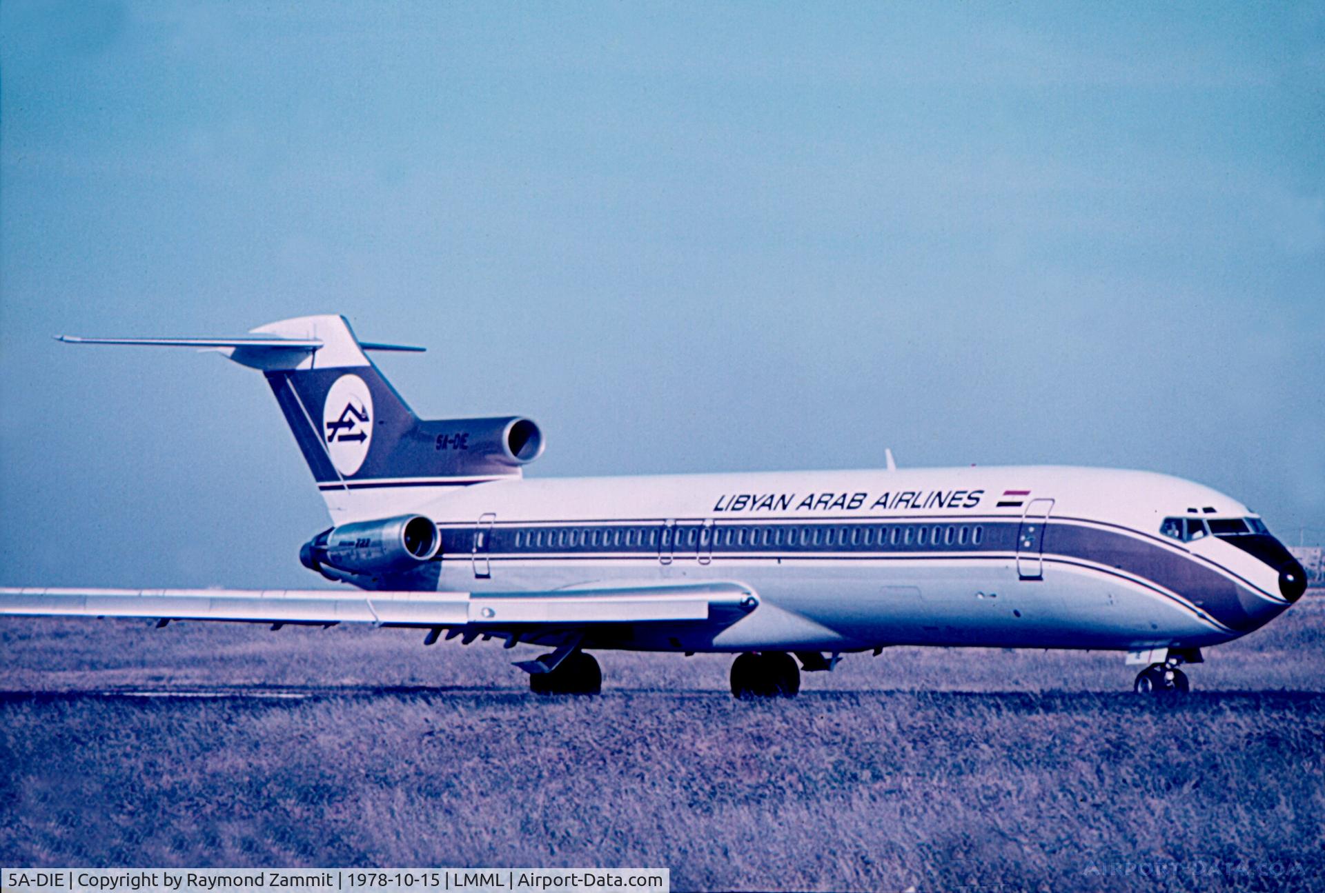 5A-DIE, 1976 Boeing 727-2L5 C/N 21230, B727 5A-DIE Libyan Arab Airlines
