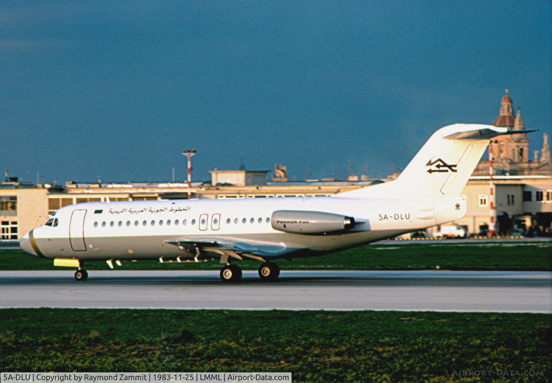 5A-DLU, Fokker F28-4000 Fellowship C/N 11197, Fokker F28 Fellowship 5A-DLU Libyan Arab Airlines