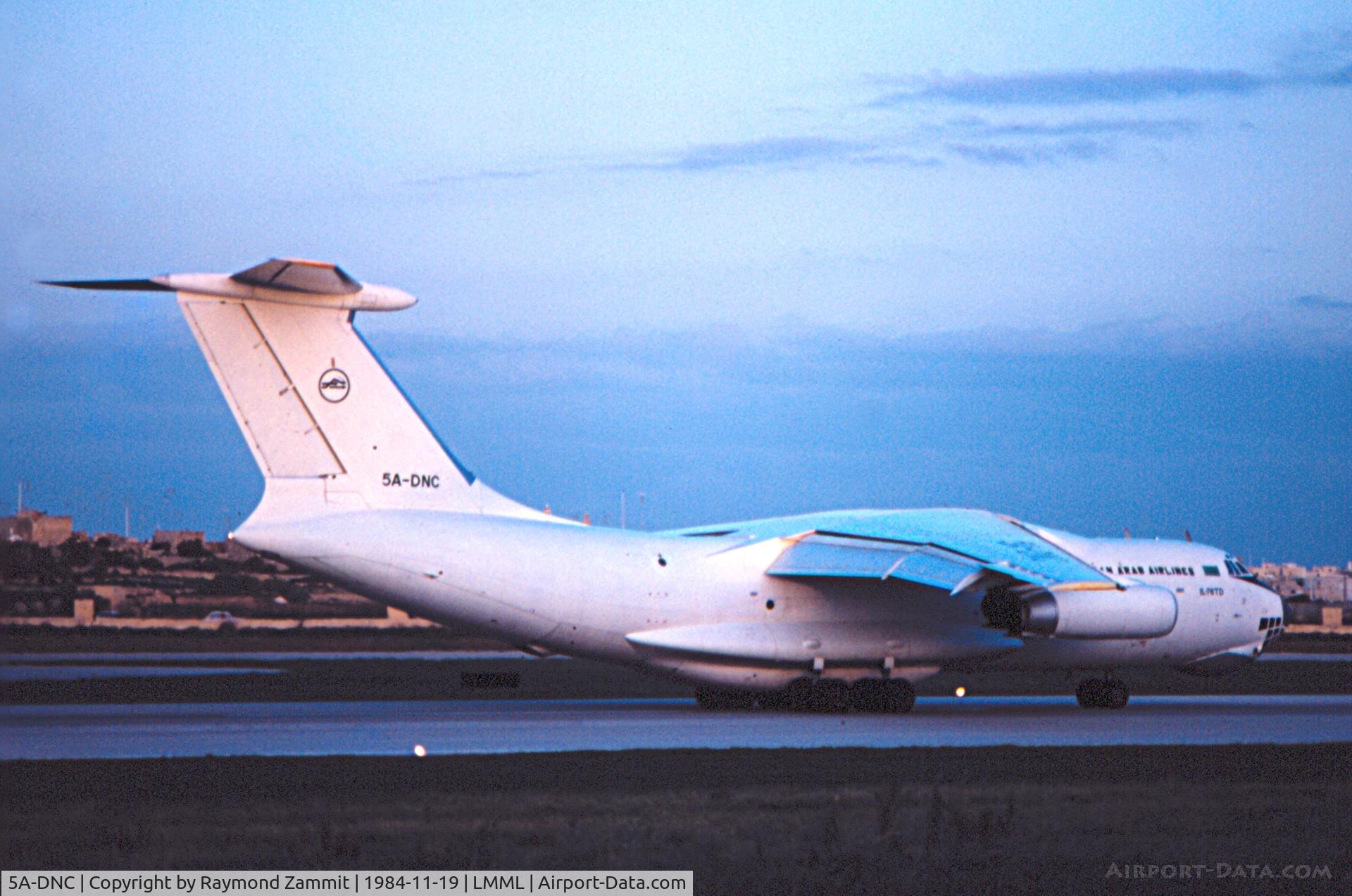 5A-DNC, Ilyushin IL76TD C/N 002347084, Ilyushin IL76 5A-DNC Libyan Arab Airlines