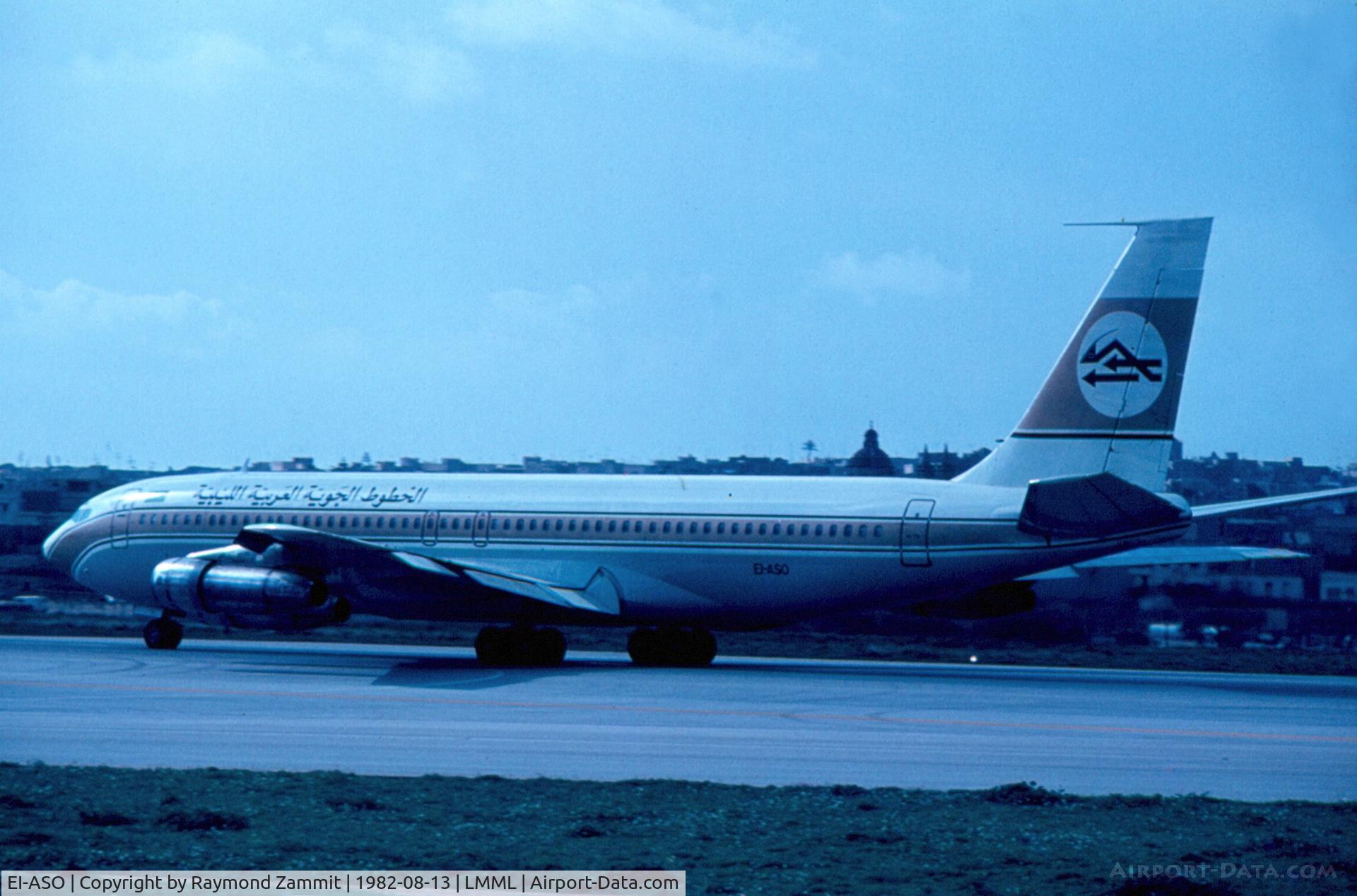 EI-ASO, 1970 Boeing 707-349C C/N 19354, B707 EI-ASO Libyan Arab Airlines