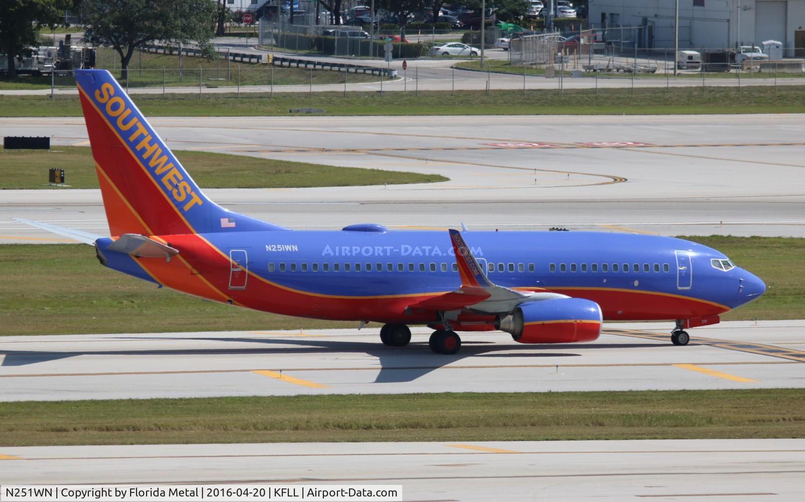 N251WN, 2006 Boeing 737-7H4 C/N 32510, FLL 2016