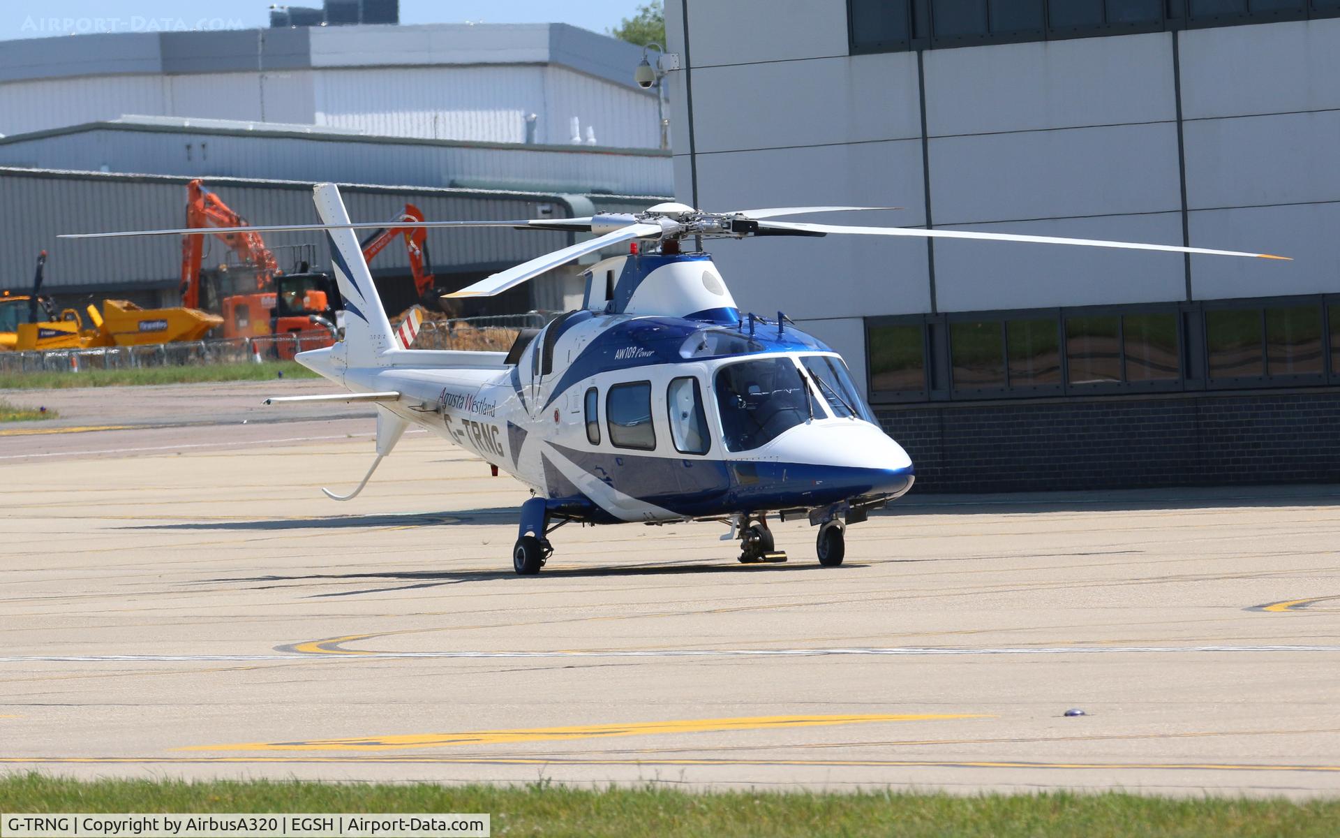 G-TRNG, 2002 Agusta A-109E Power C/N 11156, Parked at Saxon Ramp
