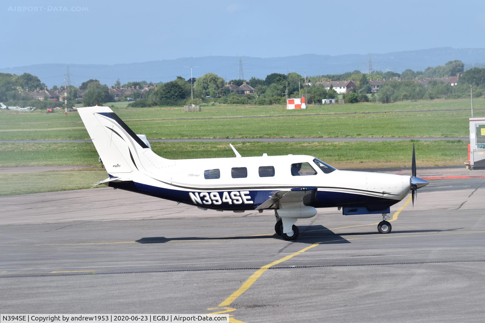 N394SE, 2006 Piper PA-46-350P Malibu Mirage C/N 4636394, N394SE at Gloucestershire Airport.
