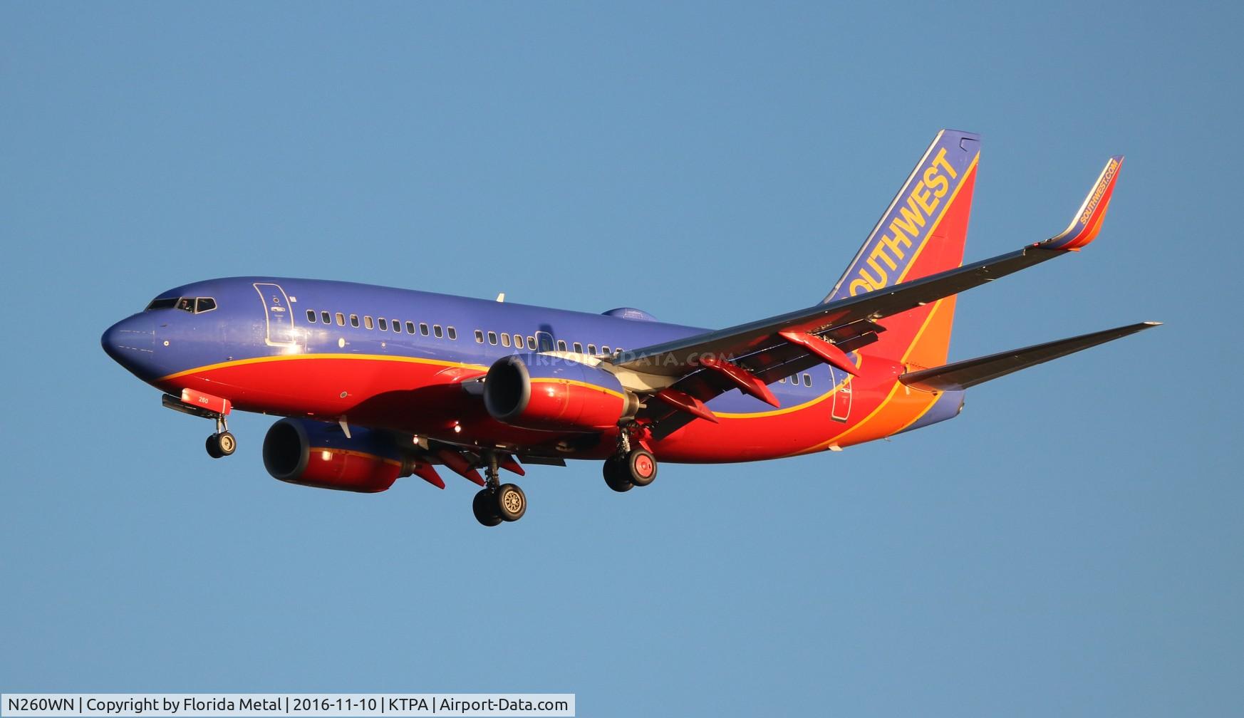 N260WN, 2006 Boeing 737-7H4 C/N 32518, TPA 2016