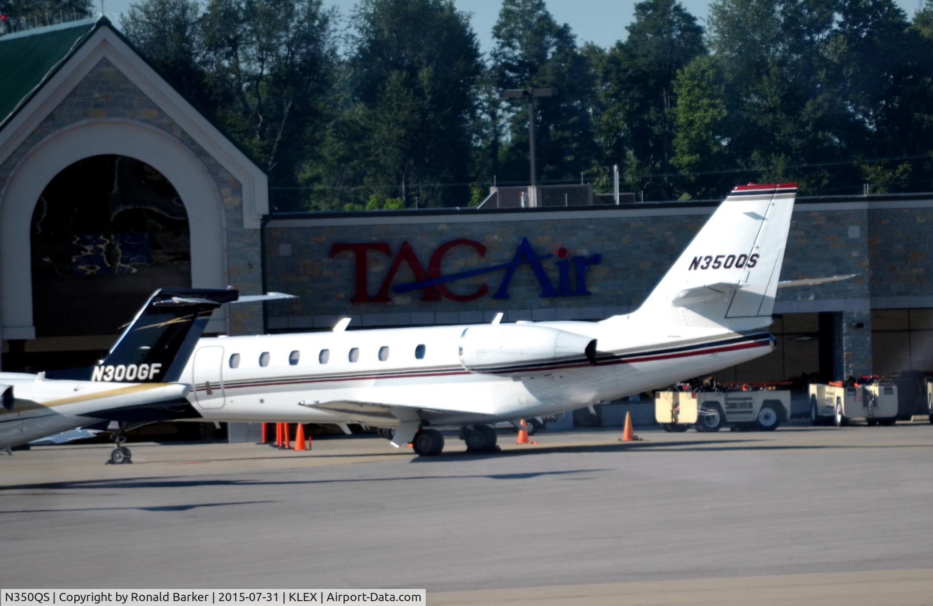 N350QS, 2005 Cessna 680 Citation Sovereign C/N 680-0036, On the ramp Lexington