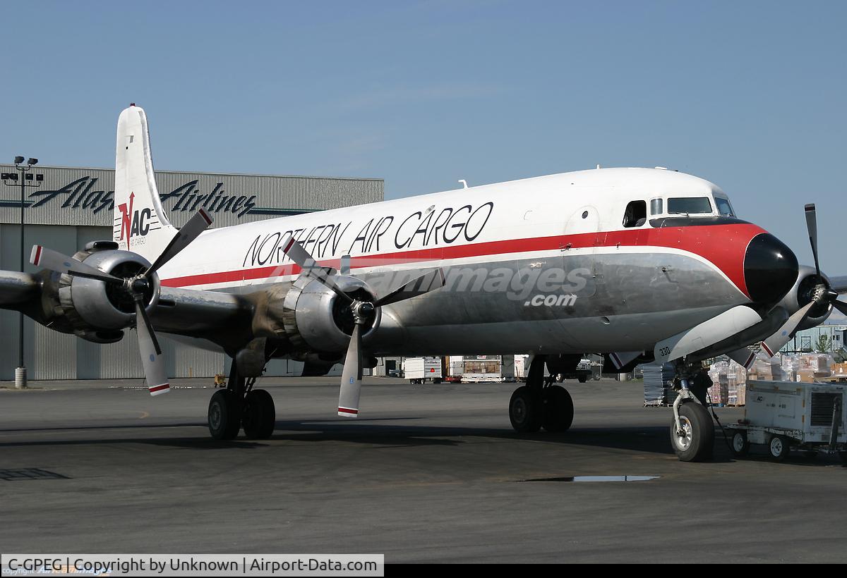 C-GPEG, Douglas C-118A Liftmaster (DC-6A) C/N 43576, C-GPEG became N99330 with Northern Air Cargo.