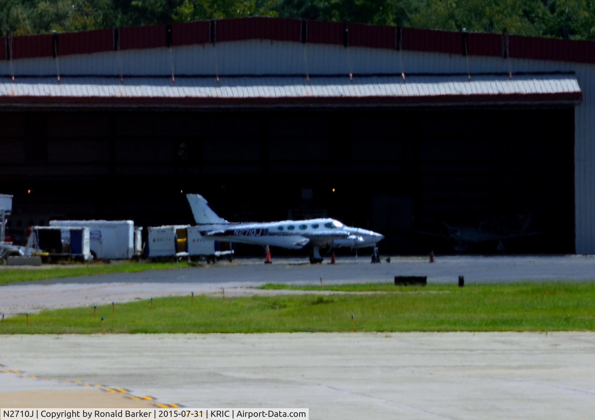 N2710J, 1979 Cessna 335 C/N 335-0043, Parked Richmond