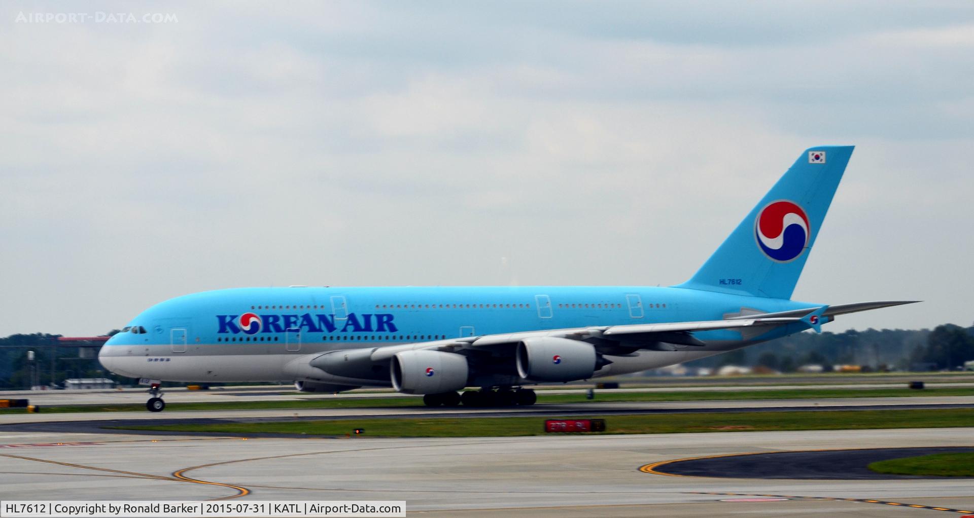 HL7612, 2011 Airbus A380-861 C/N 039, Takeoff Atlanta