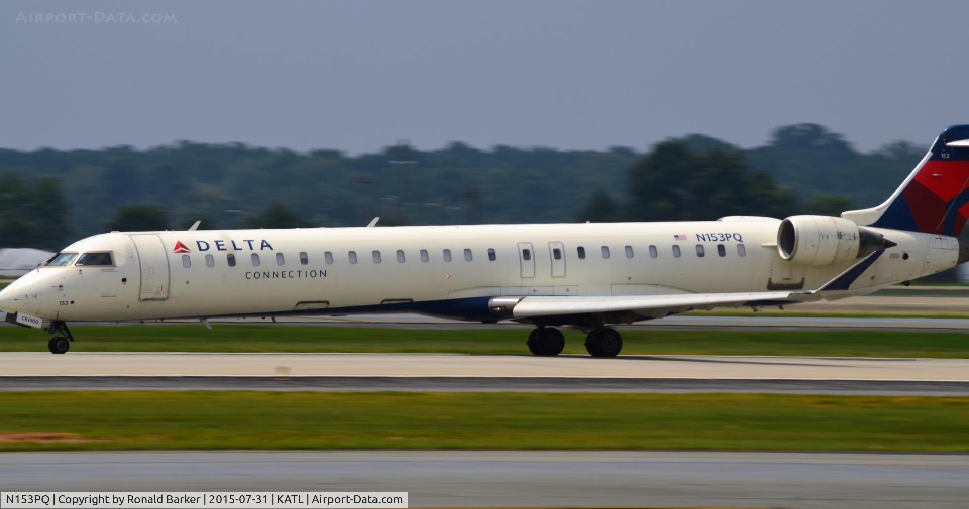 N153PQ, 2007 Bombardier CRJ-900ER (CL-600-2D24) C/N 15153, Taxi Atlanta