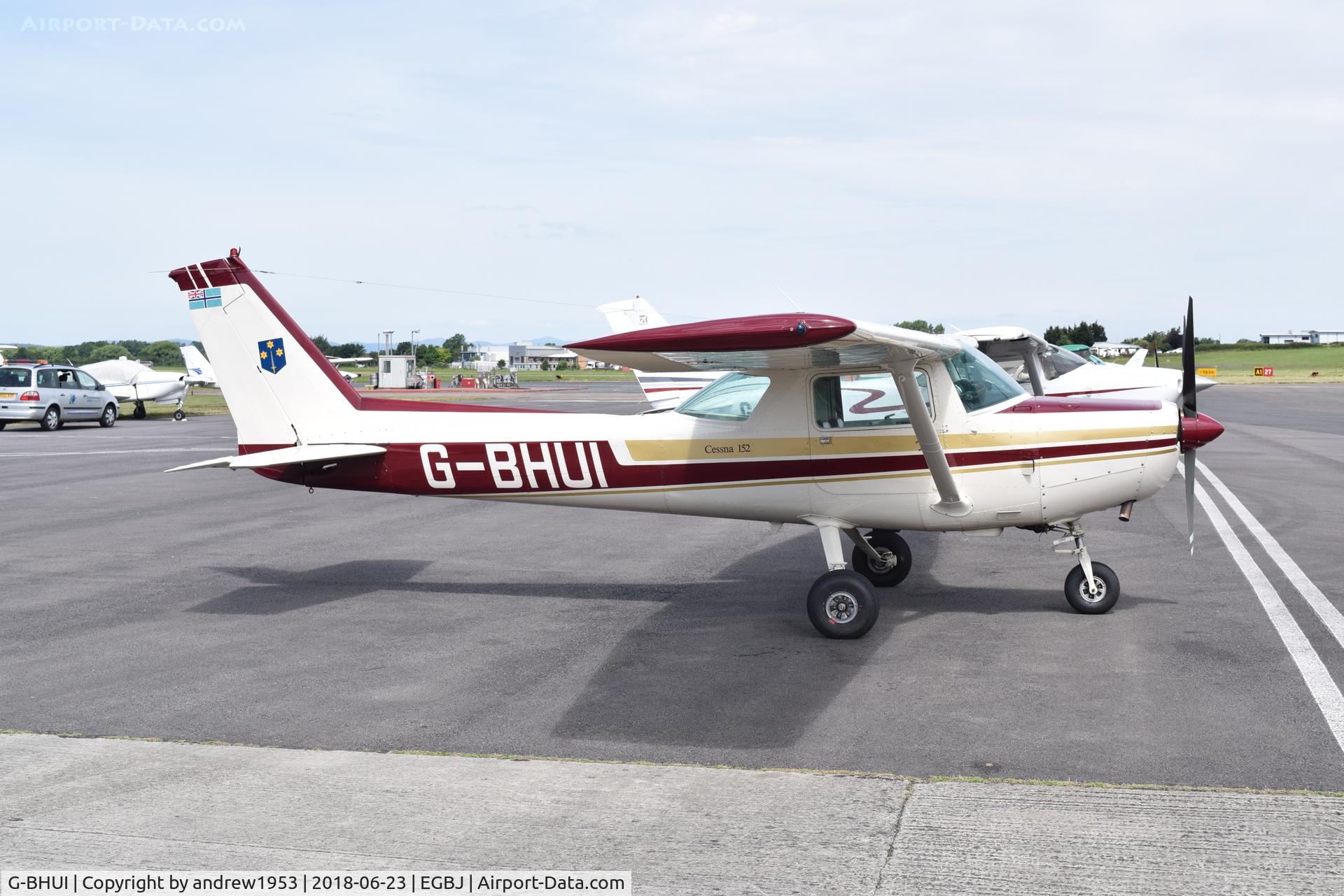 G-BHUI, 1979 Cessna 152 C/N 152-83144, G-BHUI at Gloucestershire Airport.