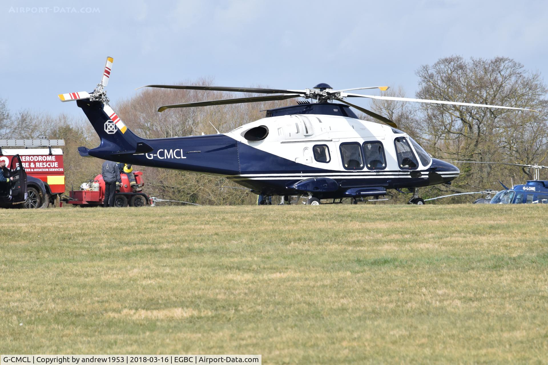 G-CMCL, 2016 AgustaWestland AW-169 C/N 69017, G-CMCL at Cheltenham Racecourse.