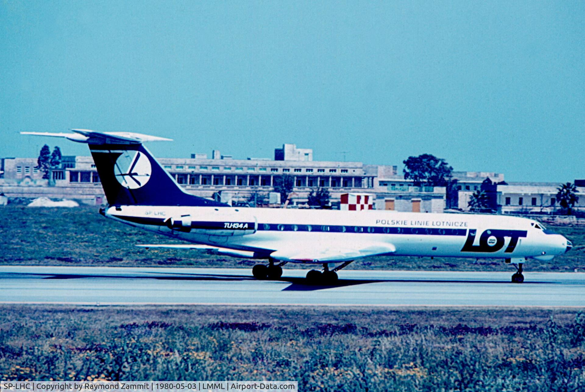 SP-LHC, 1973 Tupolev Tu-134A C/N 3351810, Tupolev Tu134A SP-LHC LOT
