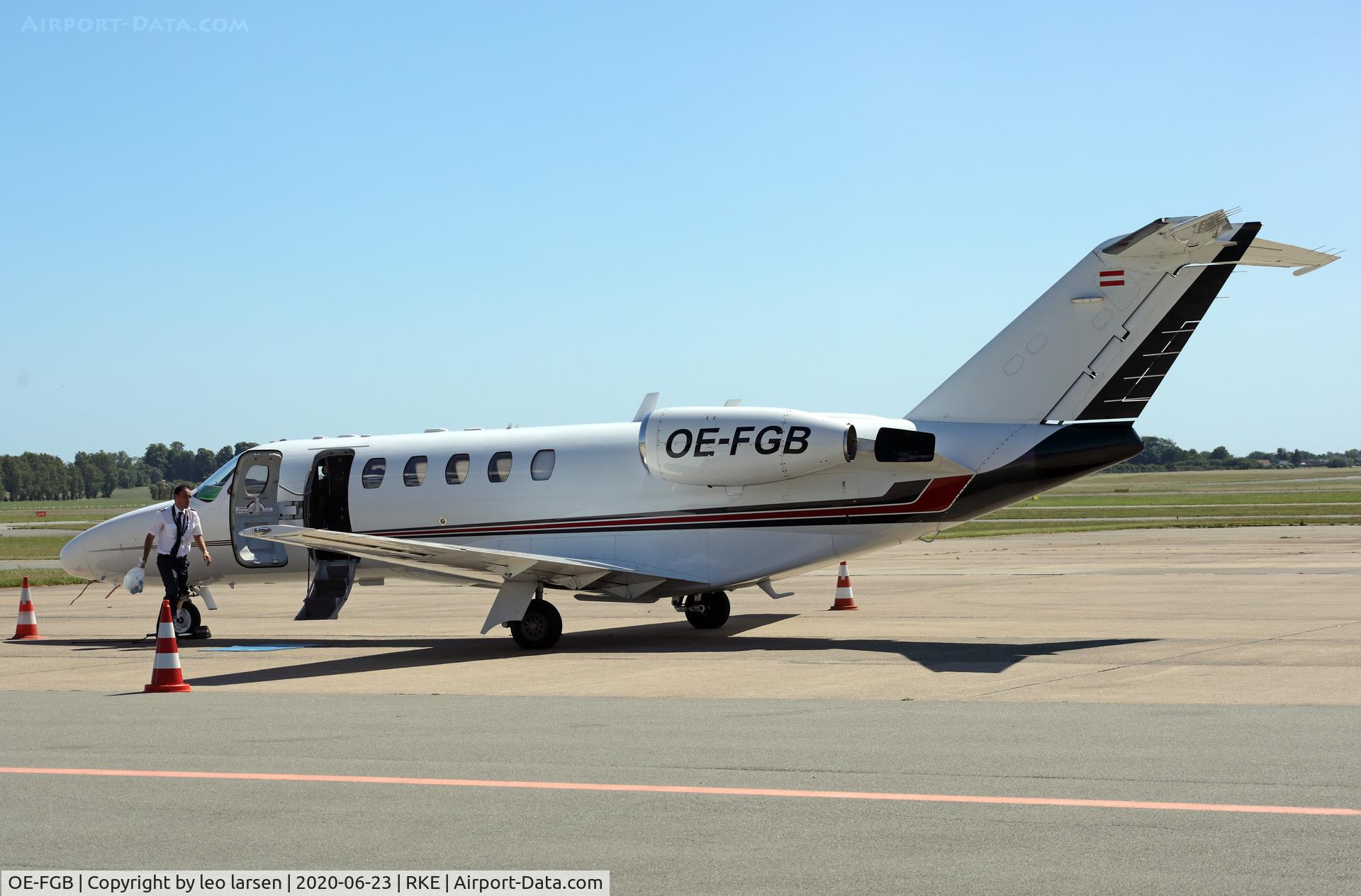 OE-FGB, 2007 Cessna 525A CitationJet CJ2 C/N 525A-0362, Roskilde 23.6.2020