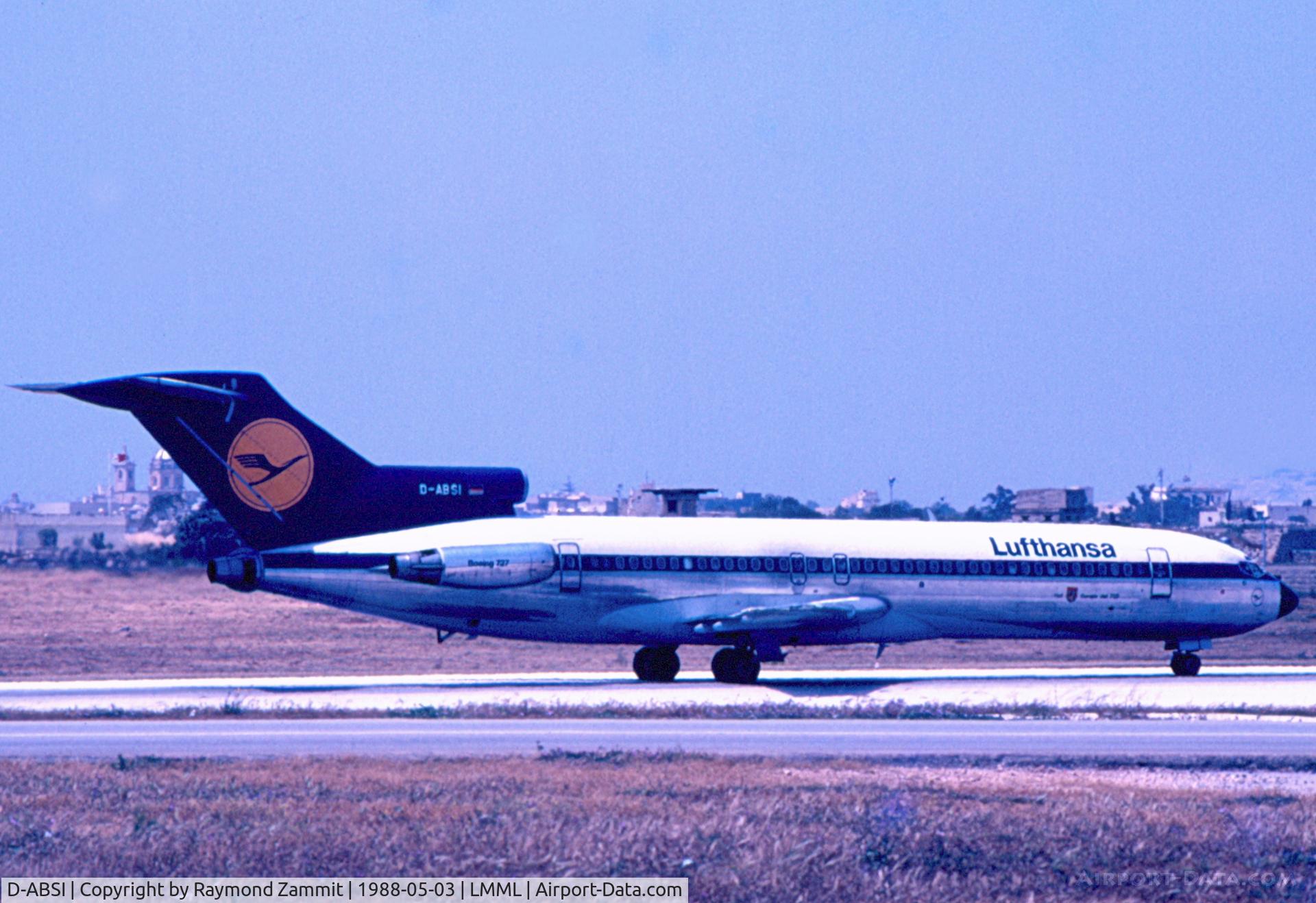 D-ABSI, 1974 Boeing 727-230 C/N 20789, B727 D-ABSI Lufthansa