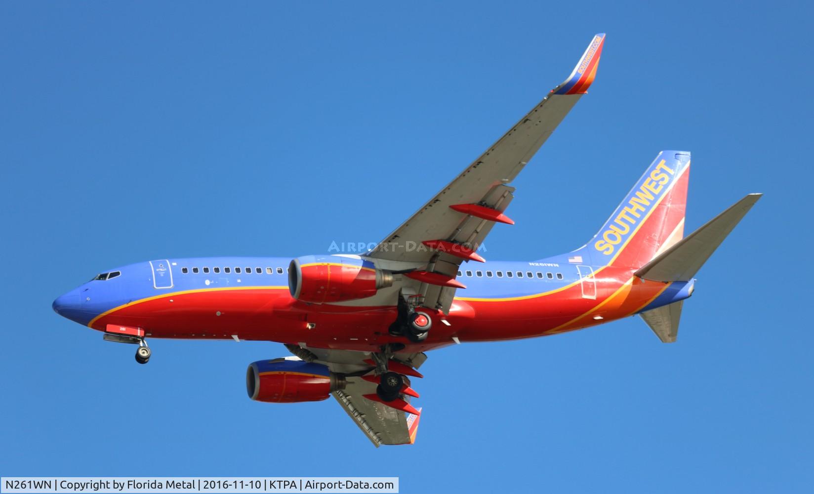 N261WN, 2006 Boeing 737-7H4 C/N 32517, TPA 2016