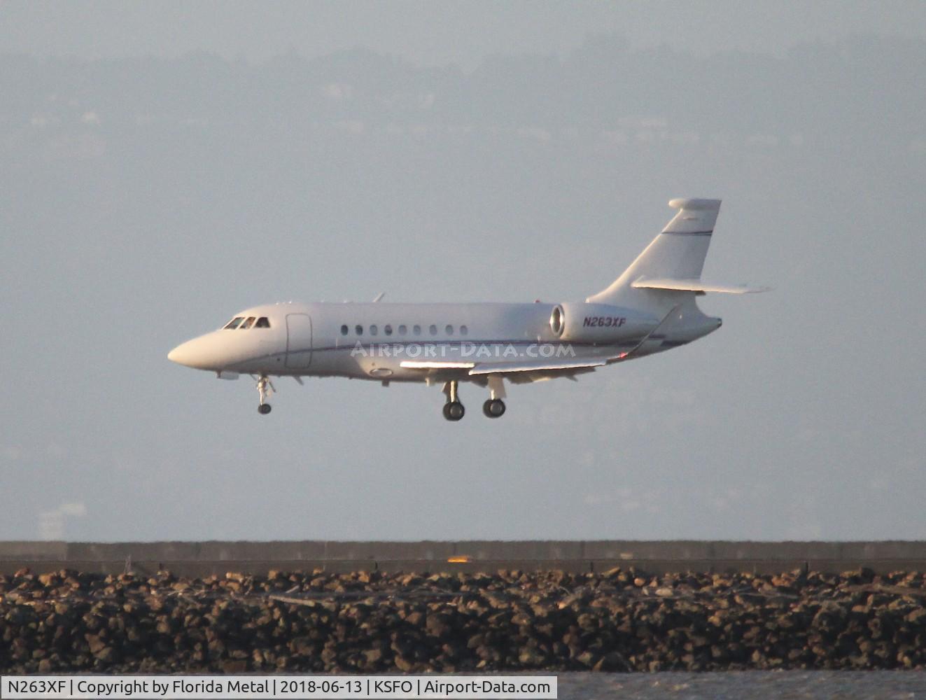 N263XF, 2003 Dassault Falcon 2000EX C/N 13, SFO 2018