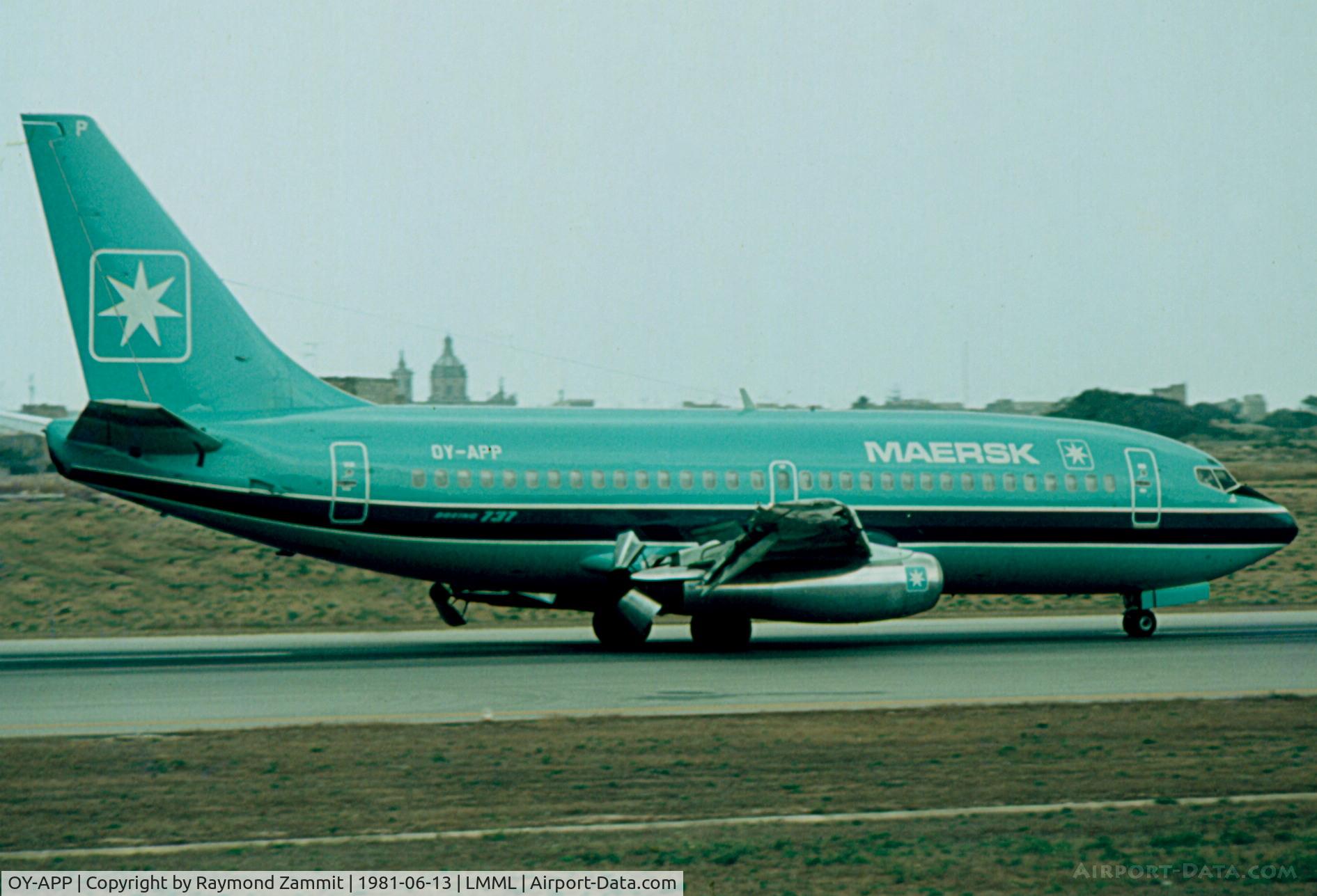 OY-APP, 1998 Boeing 737-5L9 C/N 29234, B737-500 OY-APP Maersk