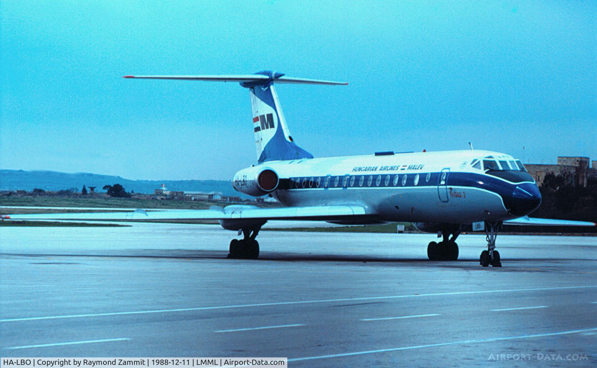 HA-LBO, 1974 Tupolev Tu-134A-3 C/N 17103, Tupolev 134A HA-LBO Malev