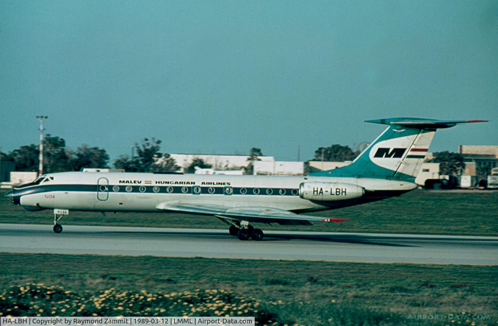 HA-LBH, 1970 Tupolev Tu-134A C/N 0350925, Tupolev 134A HA-LBH Malev