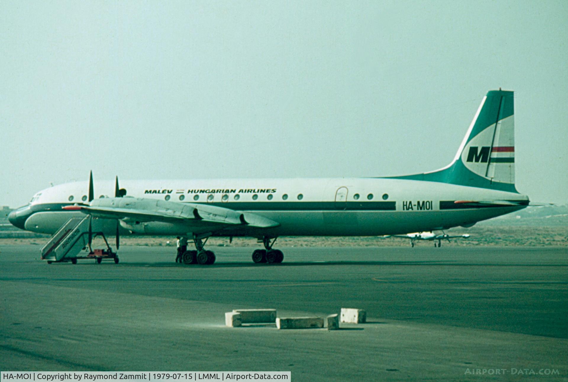 HA-MOI, Ilyushin Il-18D C/N 187010002, Ilyushin IL-18D HA-MOI Malev
