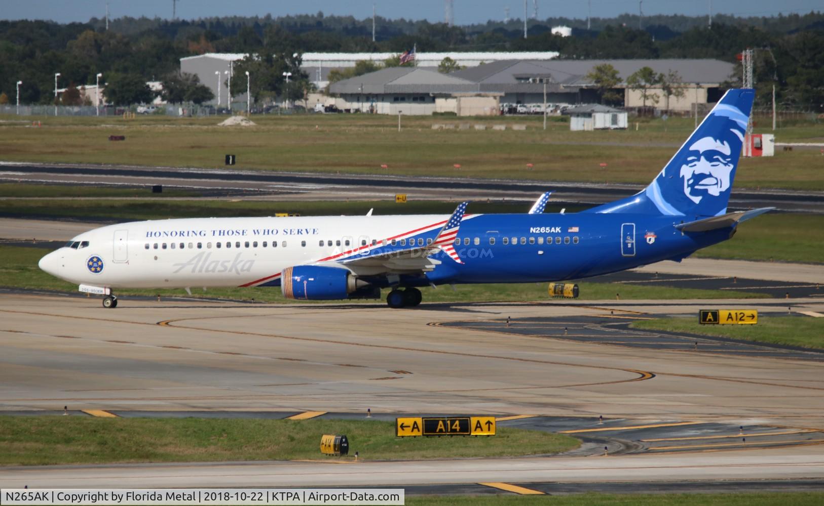 N265AK, 2016 Boeing 737-990/ER C/N 62682, TPA 2018