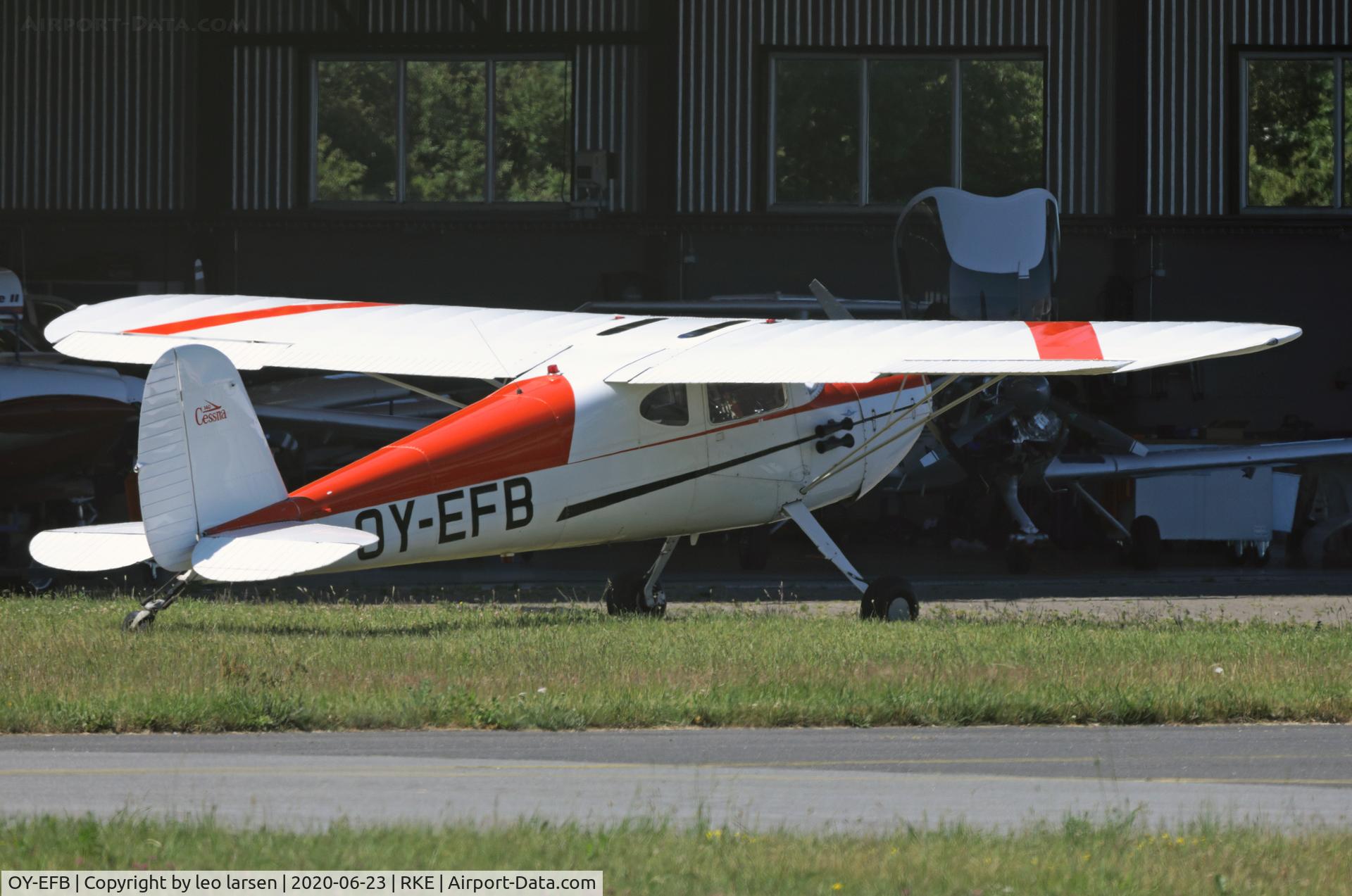 OY-EFB, 1946 Cessna 140 C/N 9203, Roskilde 23.6.2020
