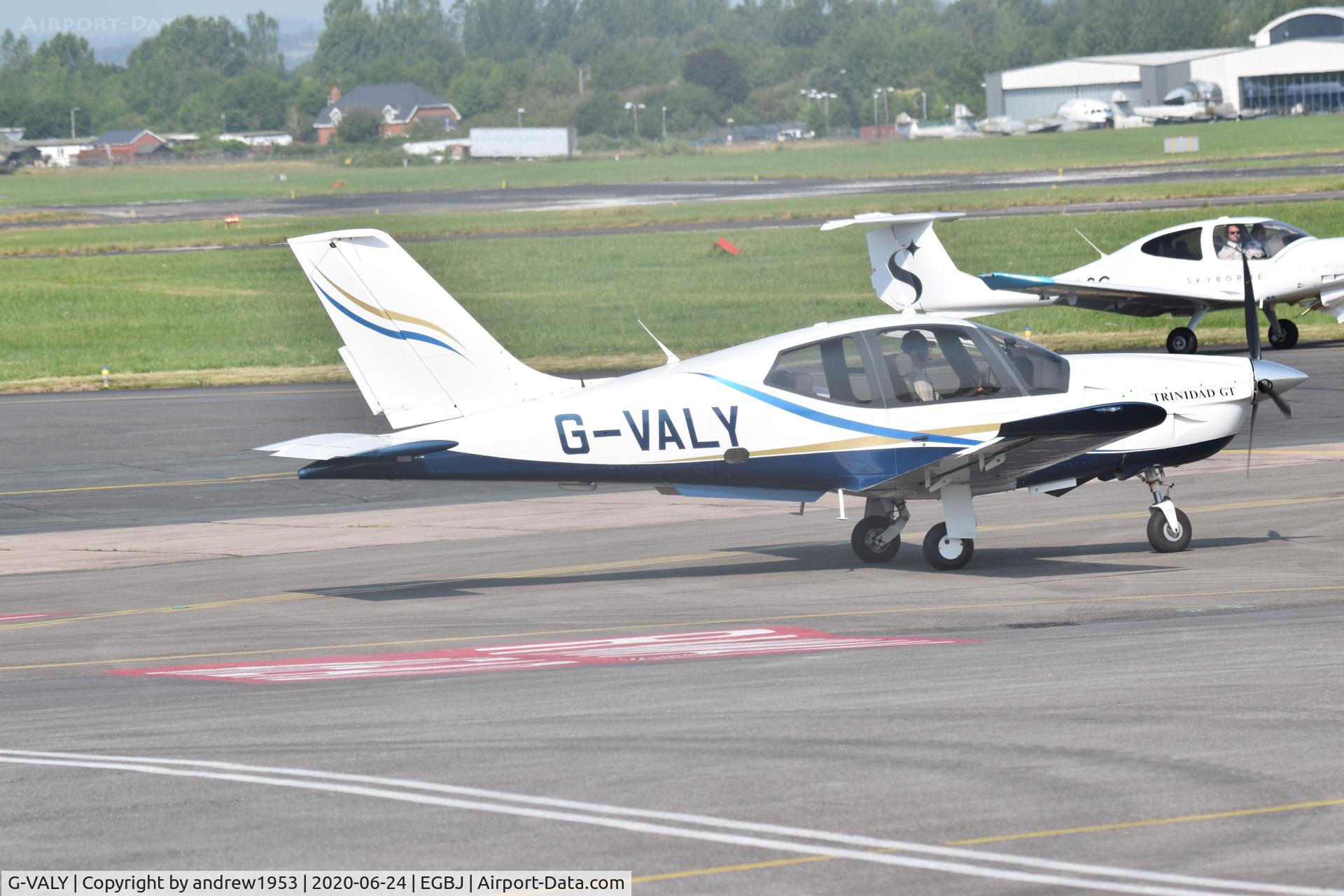 G-VALY, 2002 Socata TB-21 GT TC Trinidad C/N 2081, G-VALY at Gloucestershire Airport.