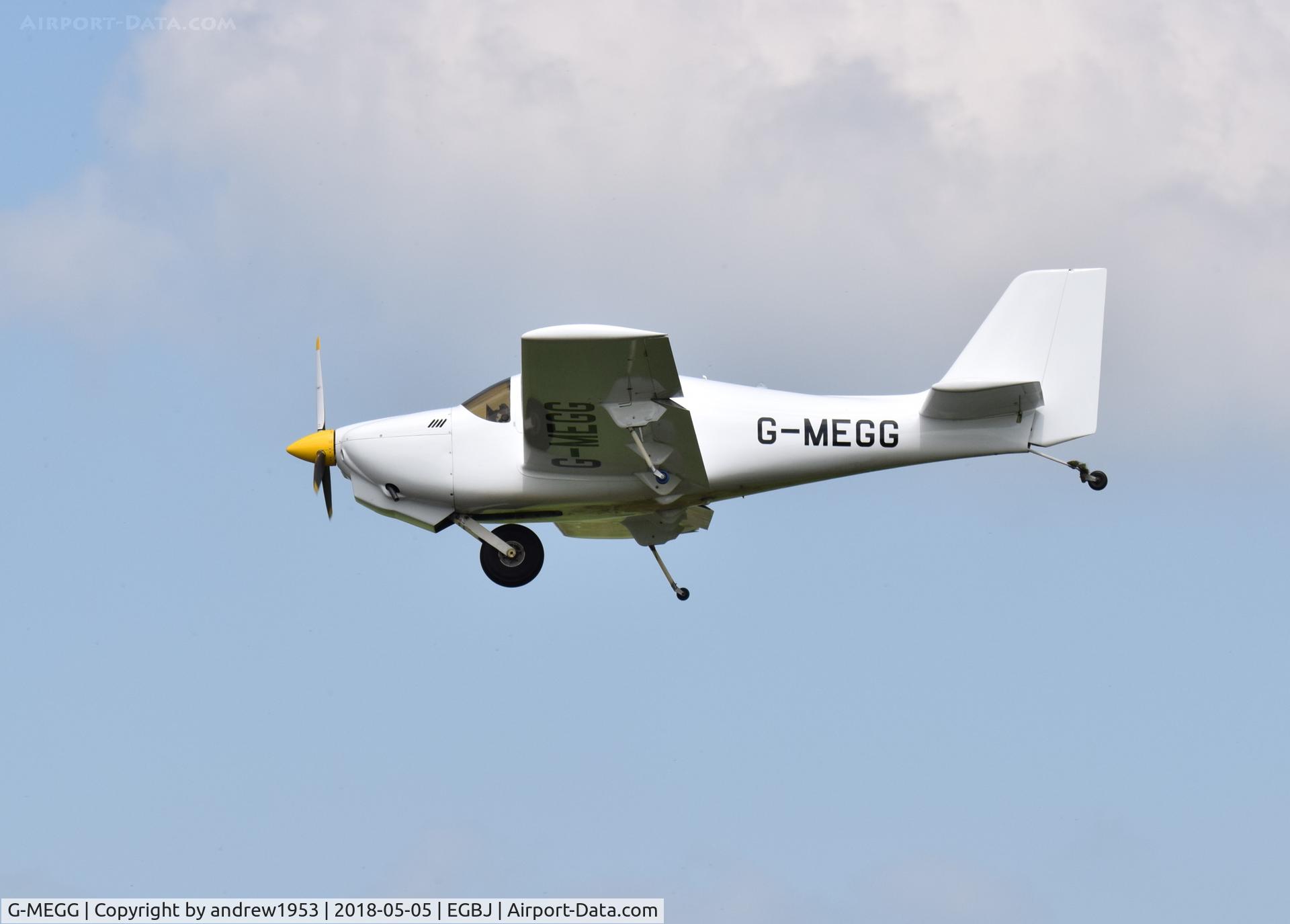 G-MEGG, 2003 Europa XS Monowheel C/N PFA 247-13202, G-MEGG landing at Gloucestershire Airport.