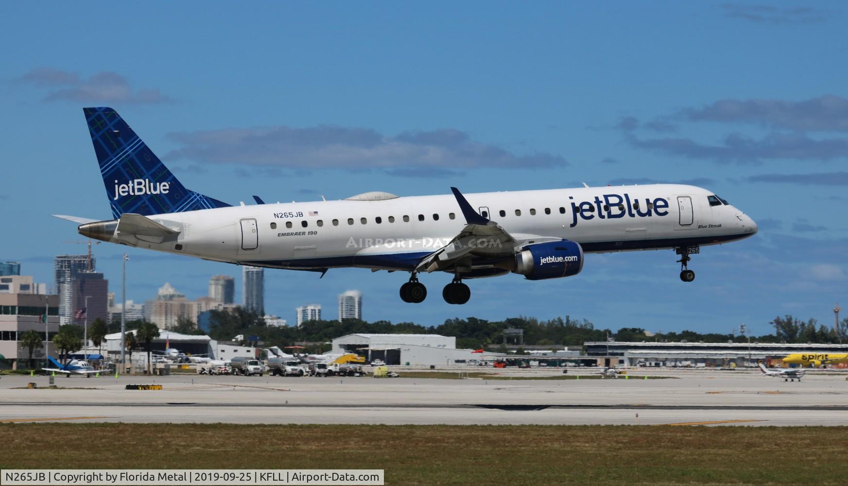 N265JB, 2006 Embraer ERJ-190-100 IGW 190AR C/N 19000049, FLL 2019