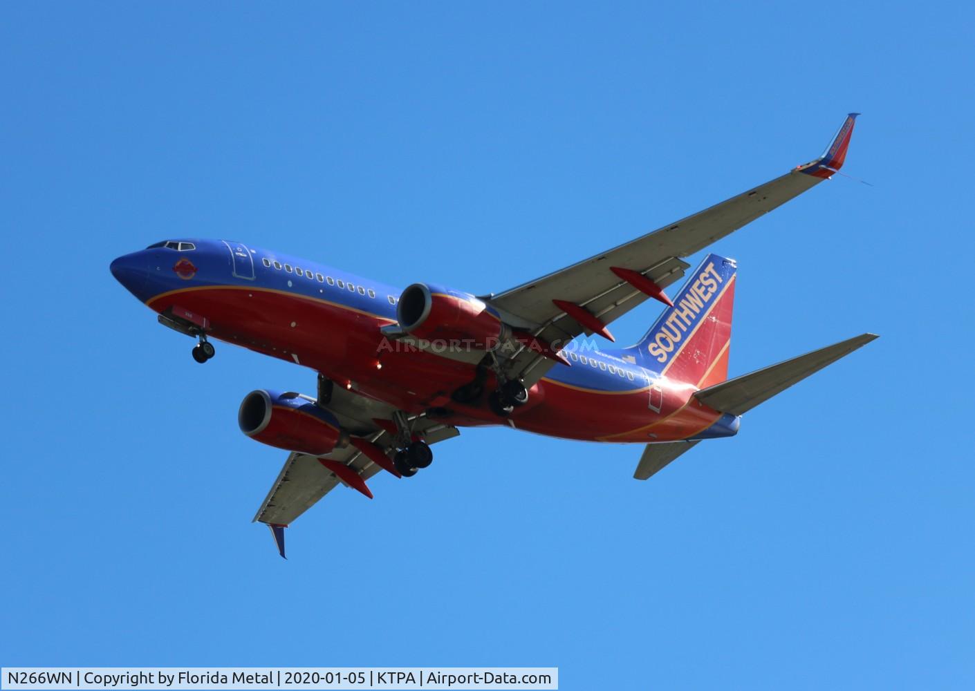 N266WN, 2007 Boeing 737-7H4 C/N 32523, TPA 2020