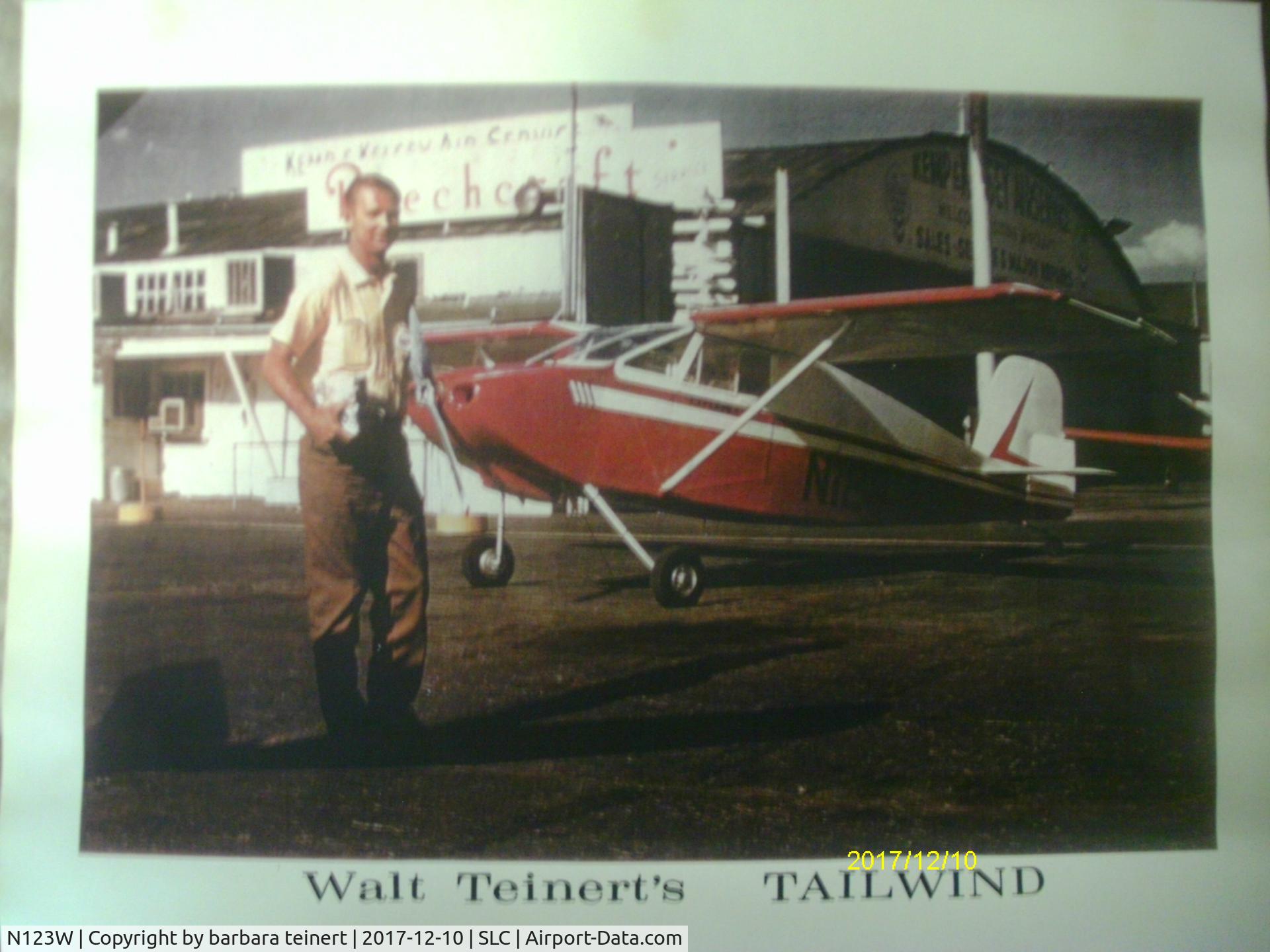 N123W, 1961 Wittman W-8  Tailwind C/N 58, dad  with N123W in 1962 sport aviation article