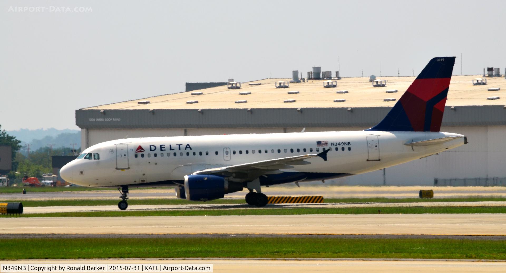 N349NB, 2002 Airbus A319-114 C/N 1815, Taxi Atlanta