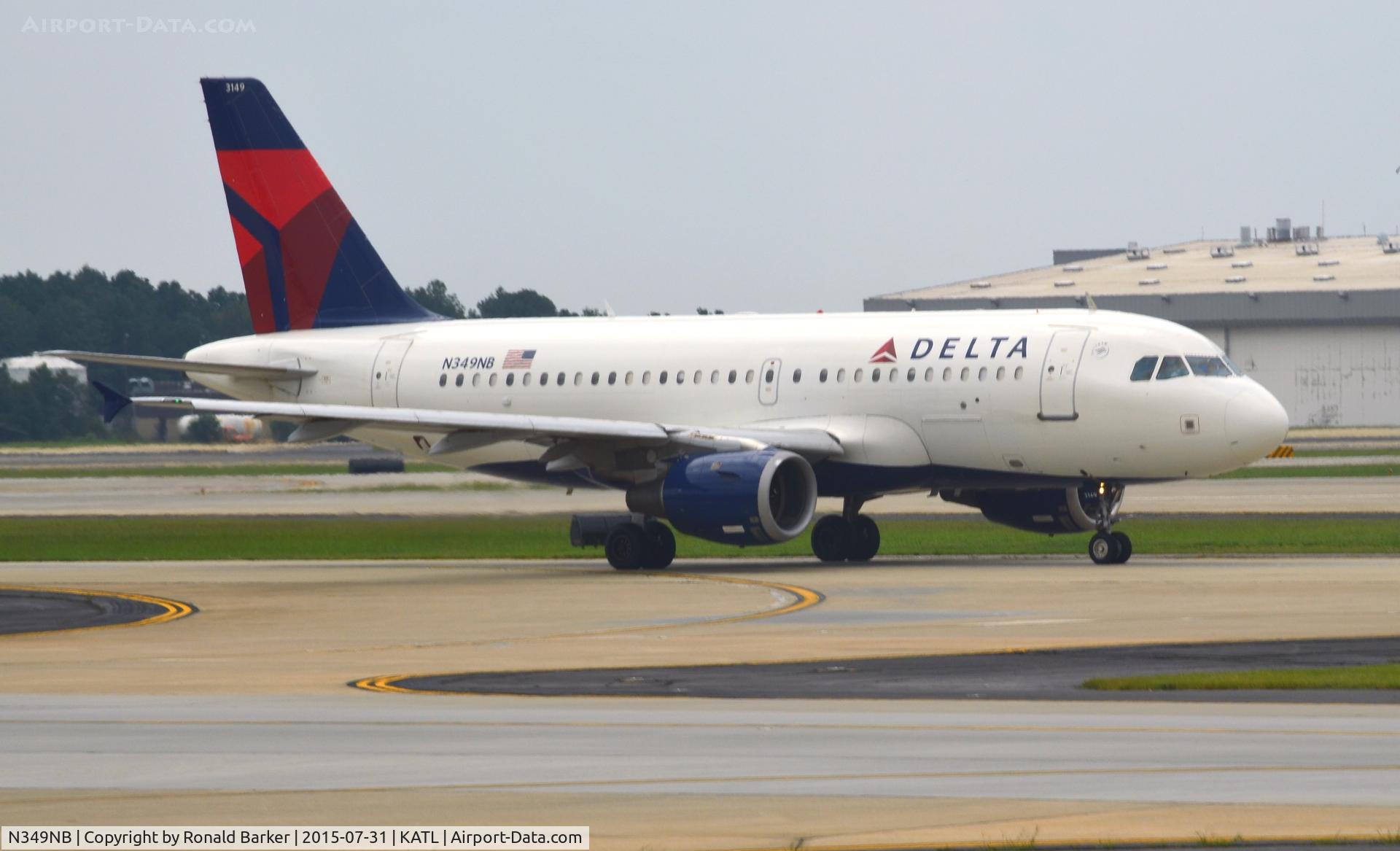 N349NB, 2002 Airbus A319-114 C/N 1815, Taxi Atlanta