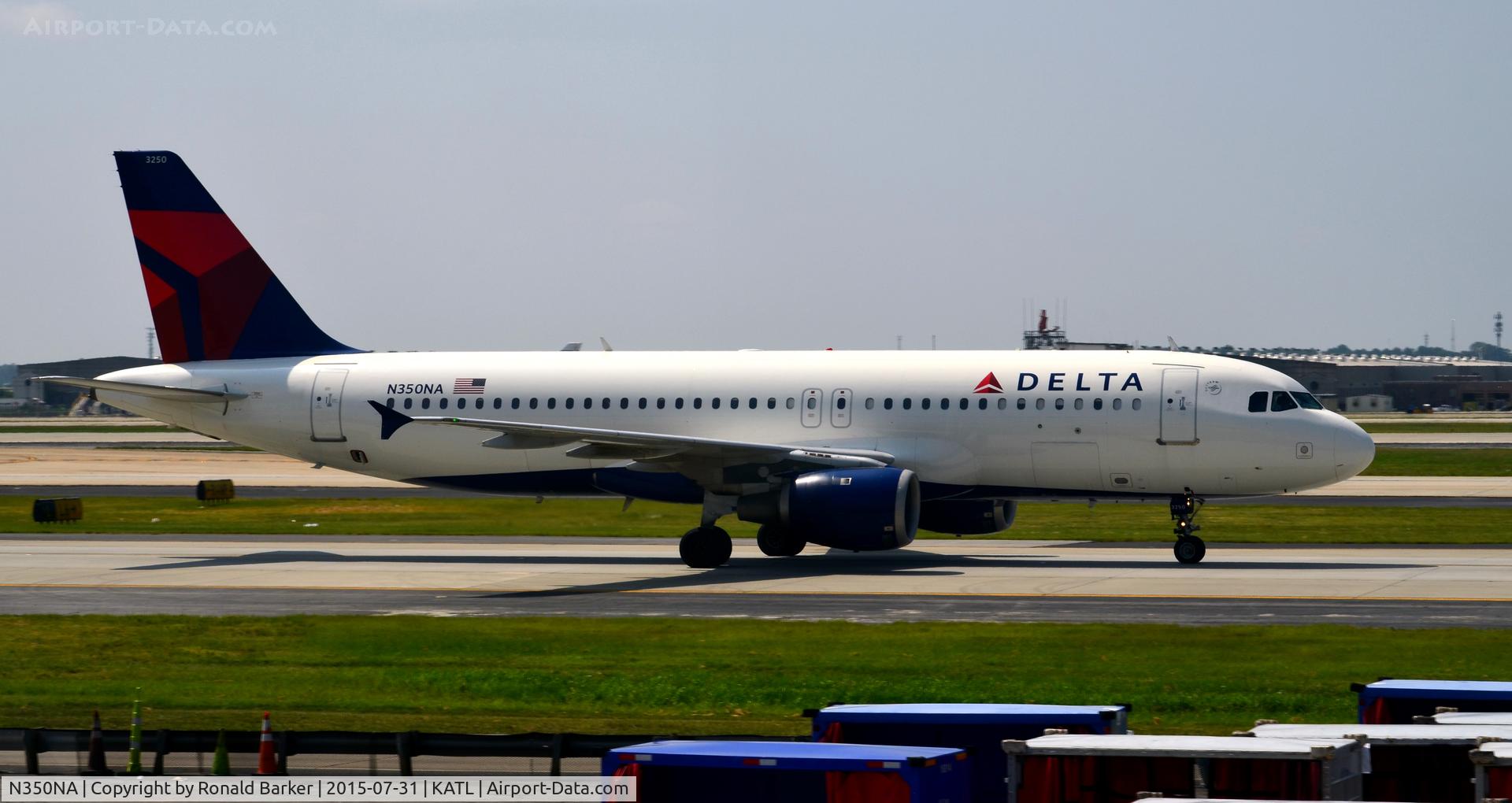 N350NA, 1993 Airbus A320-212 C/N 418, Taxi Atlanta