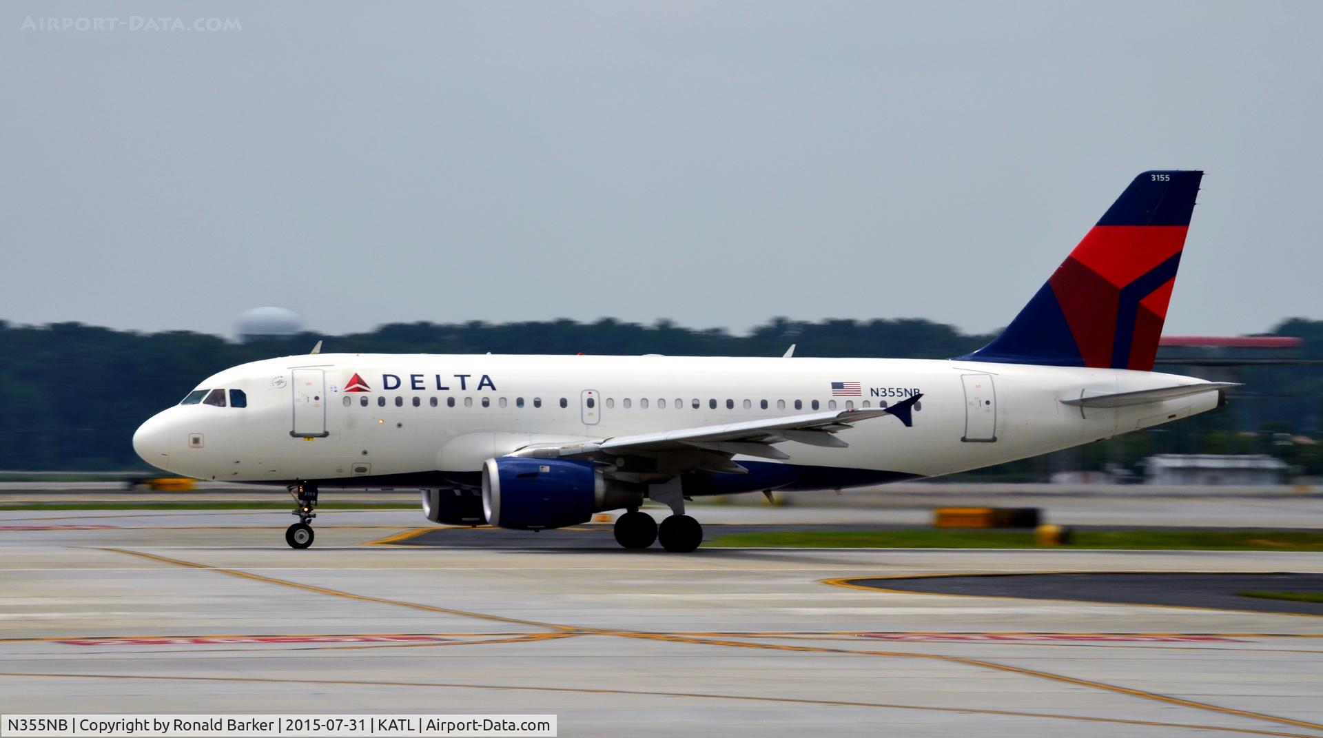 N355NB, 2002 Airbus A319-114 C/N 1839, Takeoff Atlanta