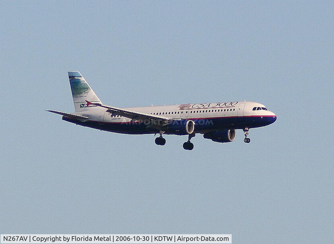 N267AV, 2000 Airbus A320-214 C/N 1198, DTW 2006
