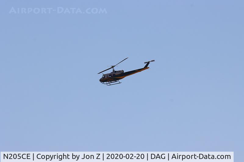 N205CE, 1980 Bell 205A-1 C/N 30301, Flying near Daggett