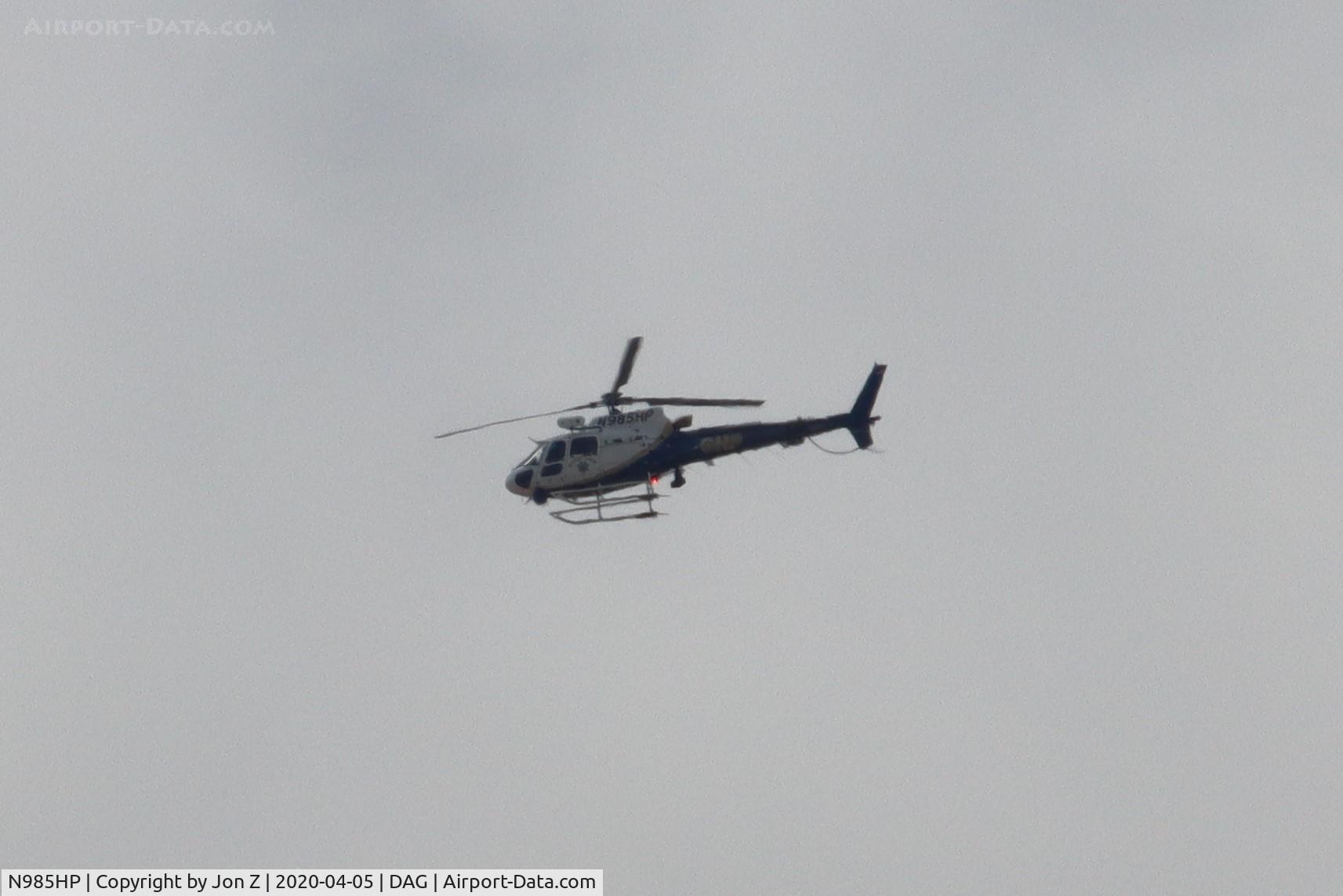 N985HP, 2019 Airbus Helicopters AS-350B-3 Ecureuil C/N 8666, Flying over Barstow, Ca.