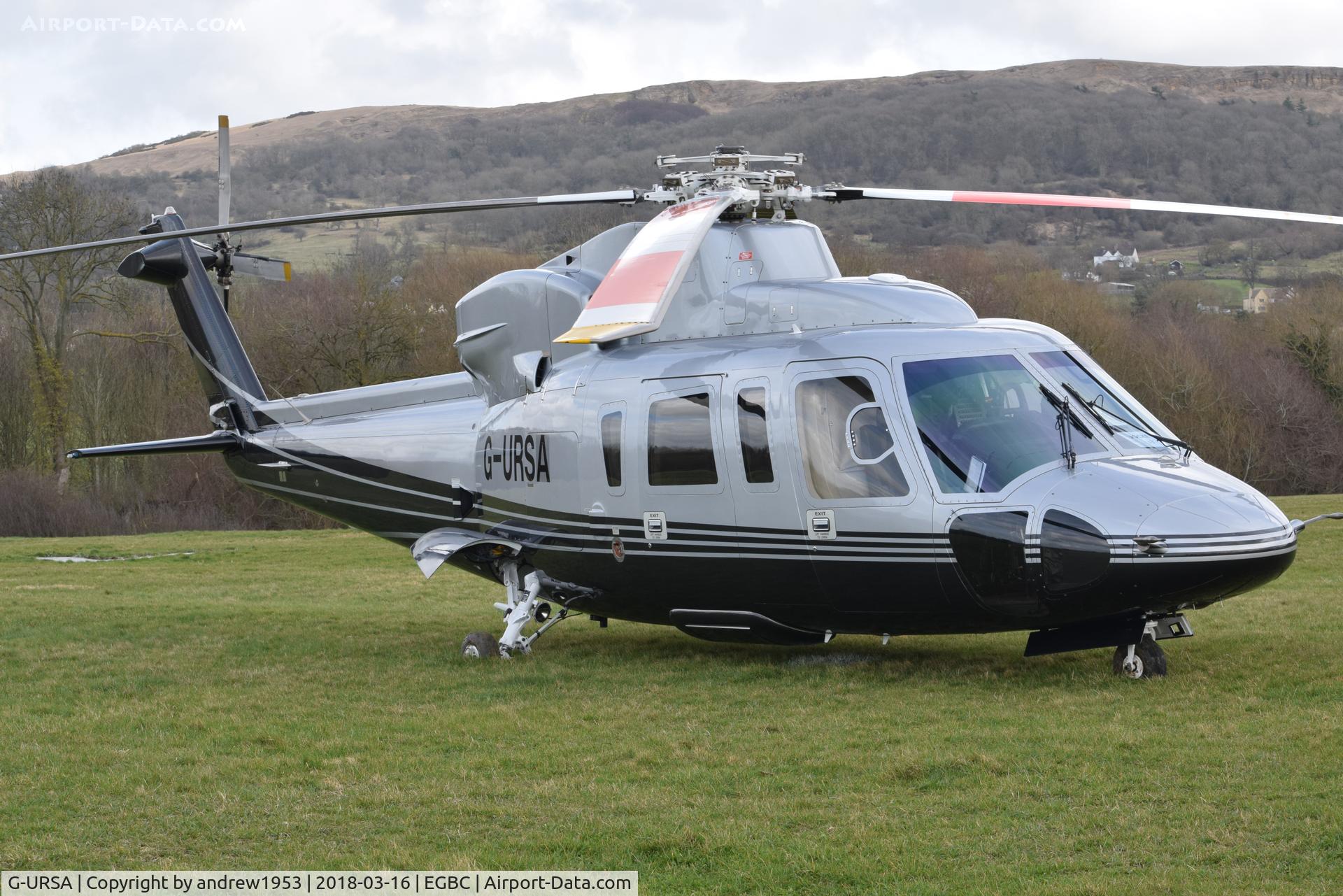G-URSA, 2007 Sikorsky S-76C C/N 760699, G-URSA at Cheltenham Racecourse