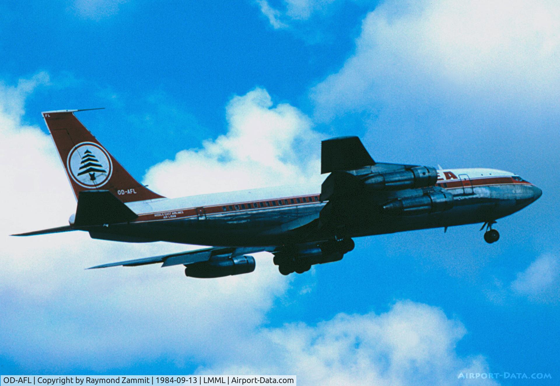 OD-AFL, 1961 Boeing 720-023B C/N 18034, B720b OD-AFL Middle East Airlines