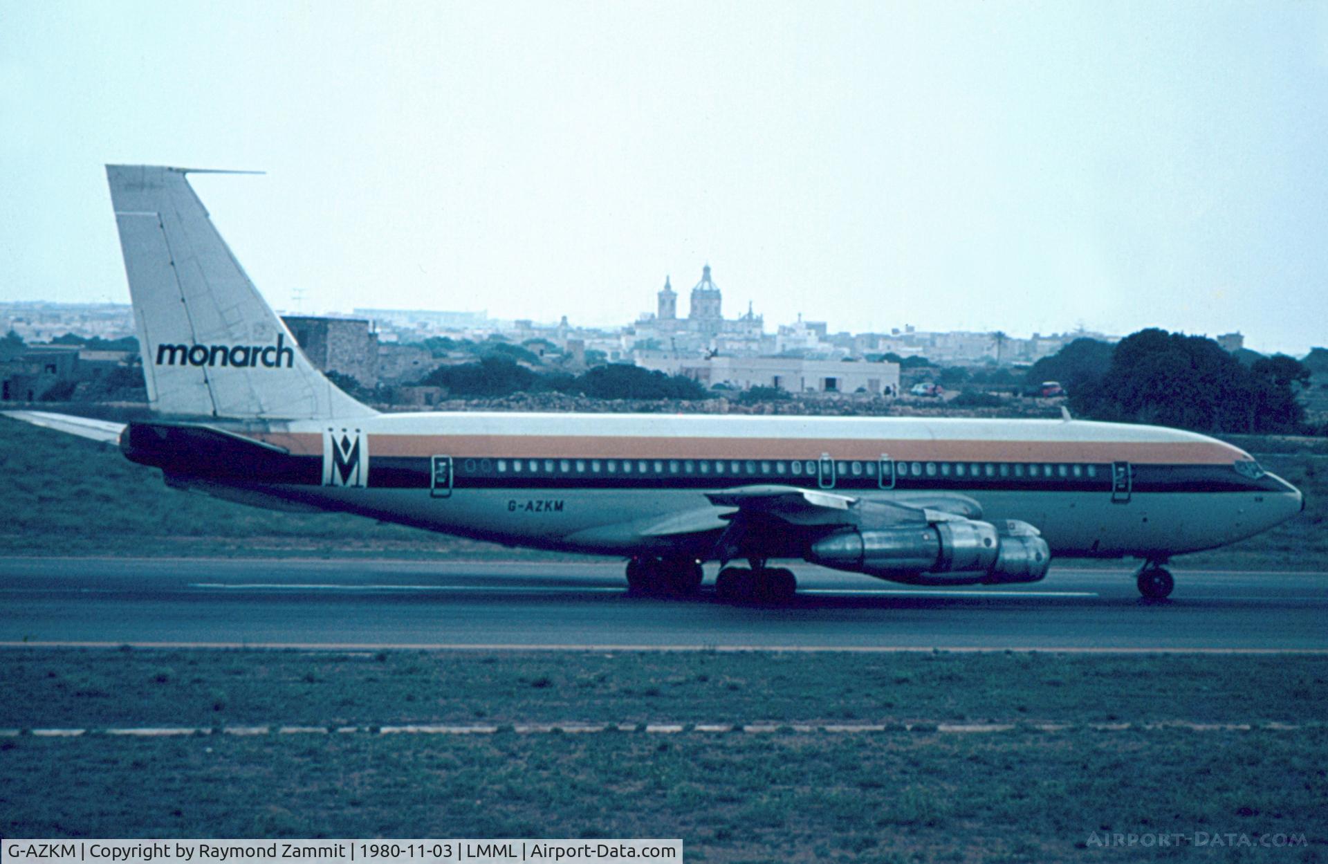 G-AZKM, 1961 Boeing 720-051B C/N 18382, B720b G-AZKM Monarch Airlines