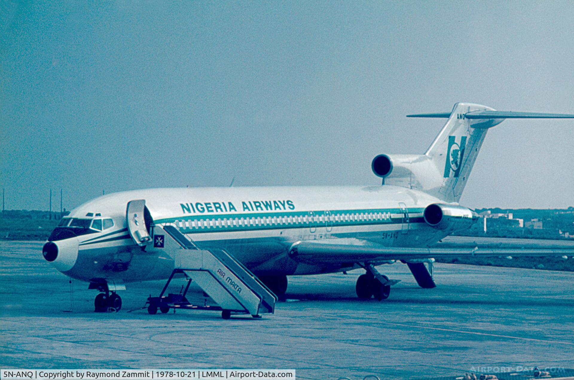 5N-ANQ, 1977 Boeing 727-2F9 C/N 21427, B727 5N-ANQ Nigeria Airways