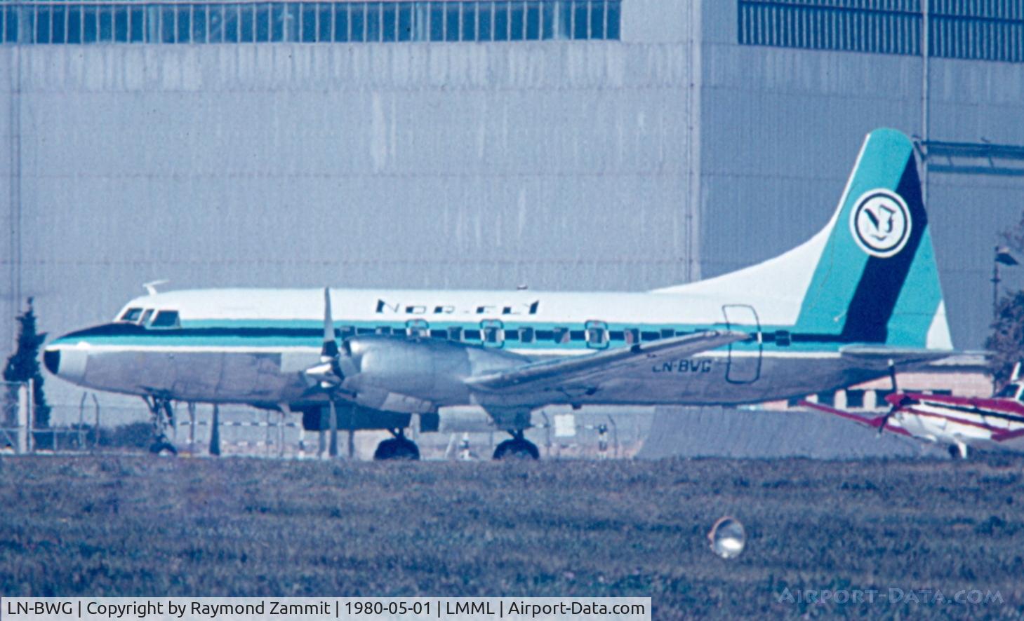 LN-BWG, Convair 580(F) C/N 42, Convair 580 LN-BWG Norfly