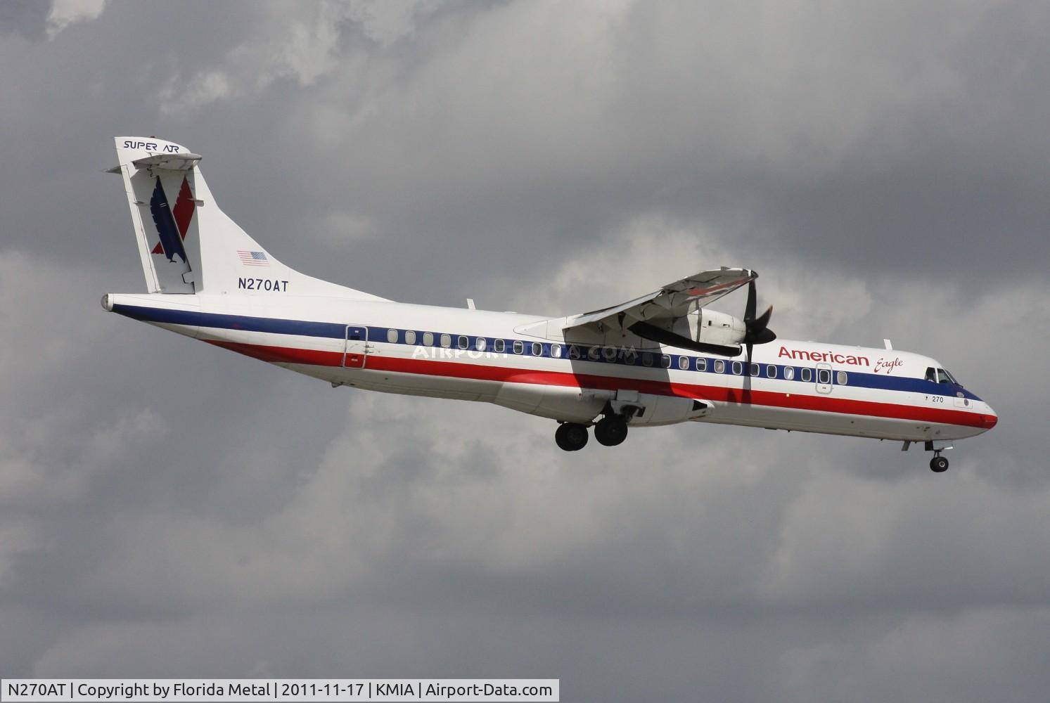 N270AT, 1991 ATR 72-212 C/N 270, MIA 2011