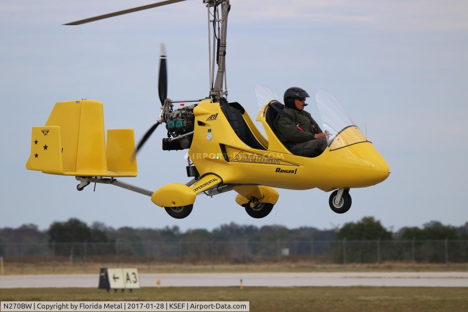 N270BW, 2016 SilverLight Aviation AR-1 American Ranger C/N 0006, Sebring 2017
