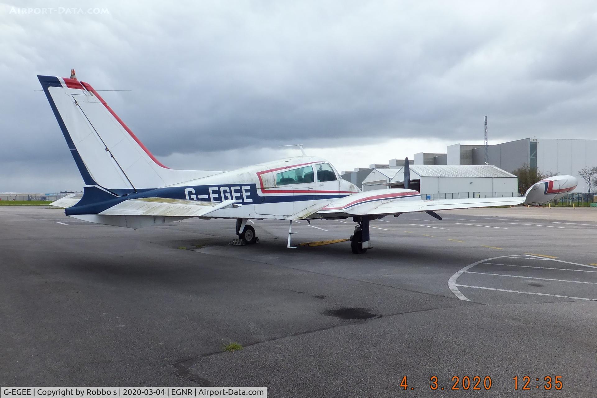 G-EGEE, 1969 Cessna 310Q C/N 310Q0040, G-EGEE Cessna 310 stored at EGNR.