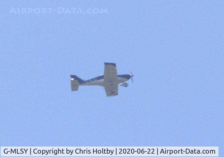 G-MLSY, 2019 BRM Aero Bristell NG5 Speed Wing C/N LAA 385-15584, Distant over Potters Bar Herts but a first for A-Data
