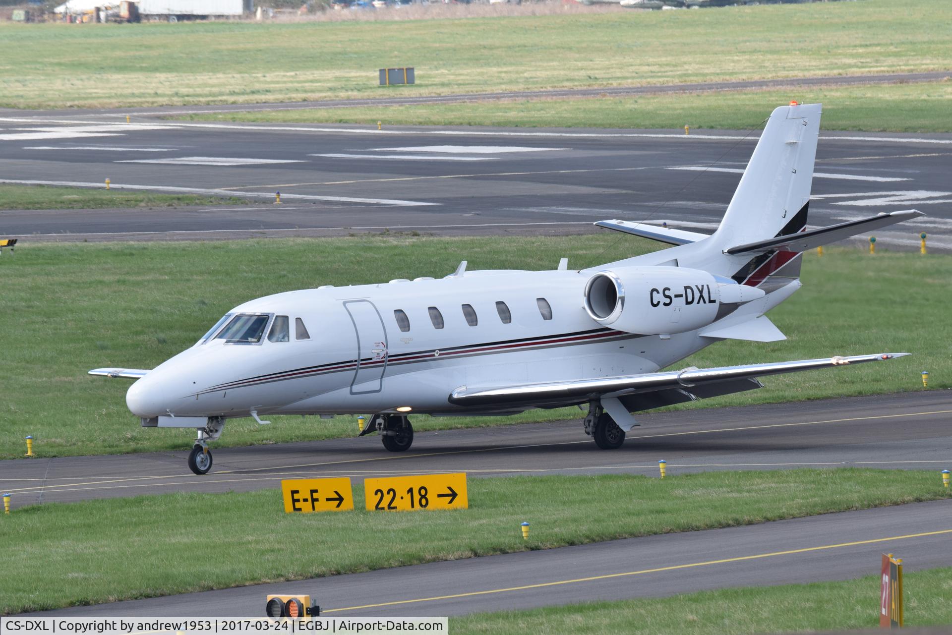 CS-DXL, 2006 Cessna 560XL Citation Excel C/N 560-5640, CS-DXL at Gloucestershire Airport.